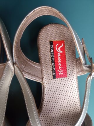 Sandalias Yameiji Plata