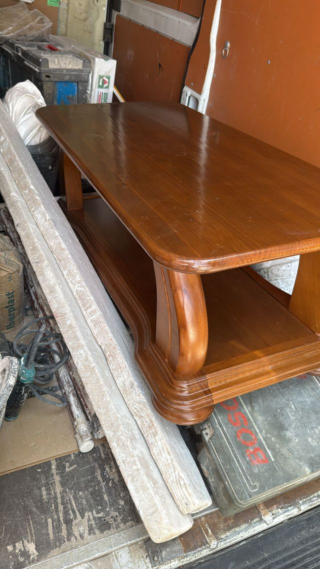 Mesa centro madera marrón