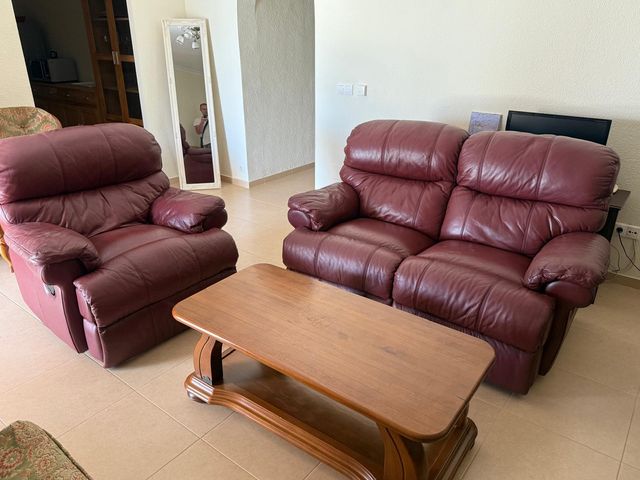 Mesa centro madera marrón