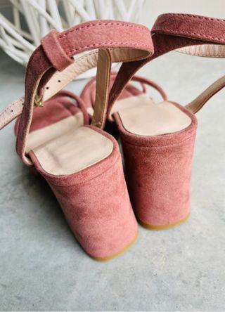 Sandalias plataforma rosa - 37