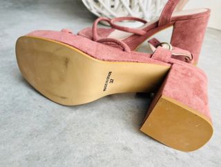 Sandalias plataforma rosa - 37