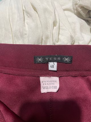 Pantaloni Tess Bordeaux 48
