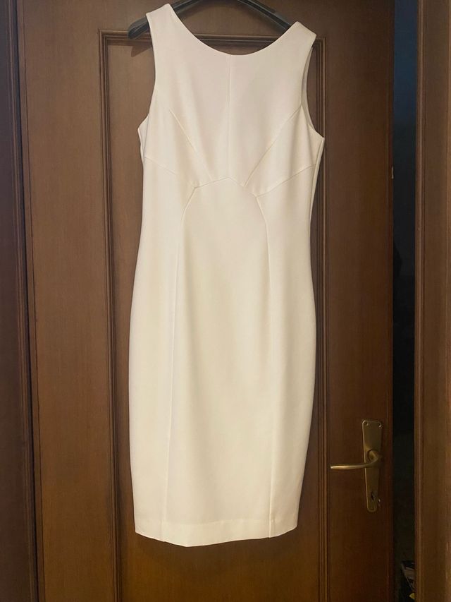 Abito bianco longuette