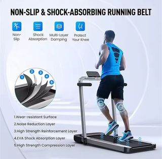 Cinta de correr plegable 2 en 1