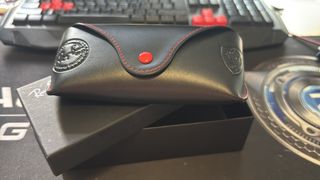 Ray-Ban Aviator Gafas - Doradas y Rojas