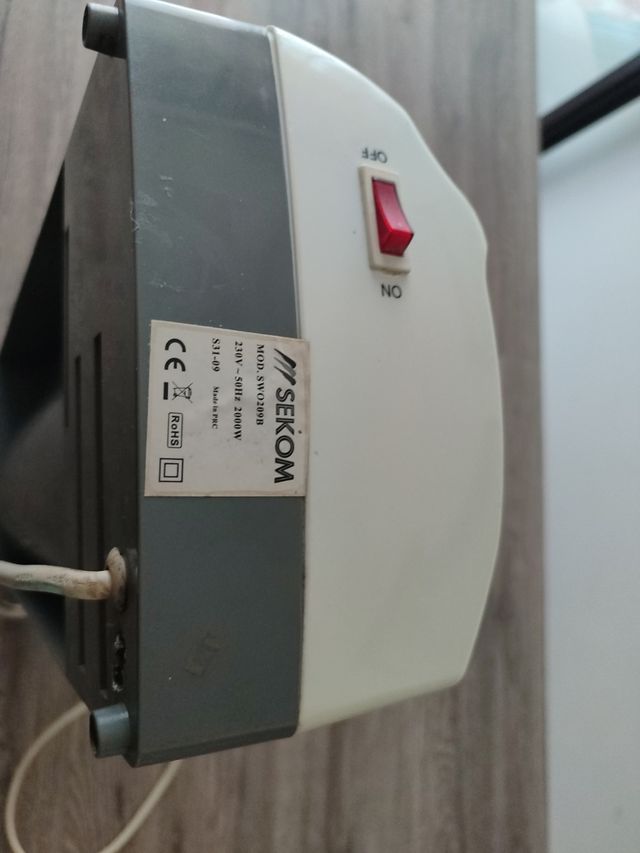 Termoventilatore Sekom Swo209b funzionamento caldo