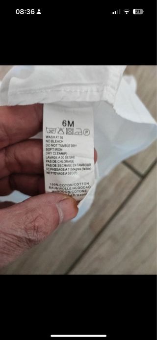 Camicia neonato bianca