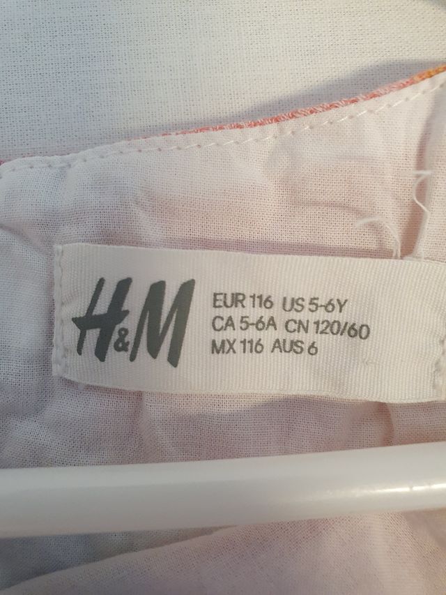 Vestido niña cuadros HM T5