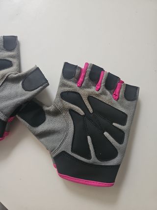 Guantes fitness Quamtrax - Gris/Rosa