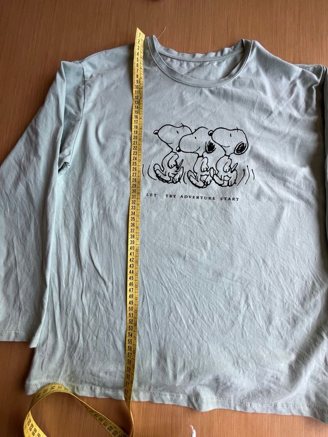 Camiseta Snoopy manga larga - Verde