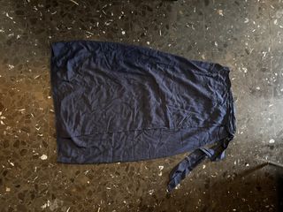 Falda midi azul pareo