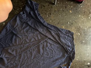 Falda midi azul pareo