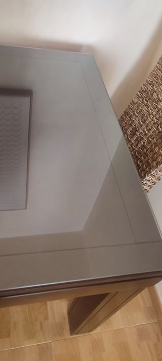 Mesa comedor madera - cristal