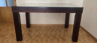 Mesa comedor madera - cristal