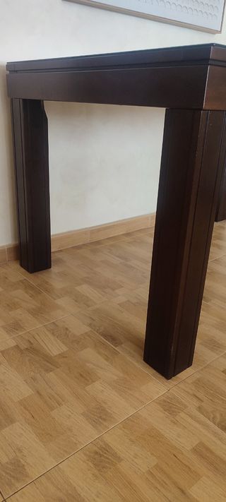 Mesa comedor madera - cristal