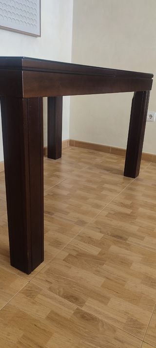 Mesa comedor madera - cristal