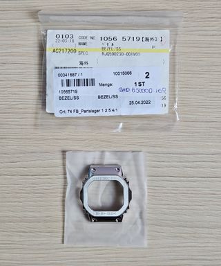 Bisel de acero para G-Shock GMW-B5000D