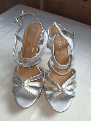 Tacones Marypaz plata 37