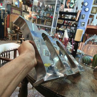 Letras grandes vintage en acero inox decoracion