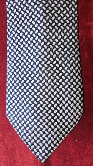 Corbata vintage Fumagalli - Negra y Blanca