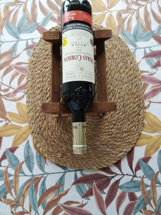 Botellero madera vintage