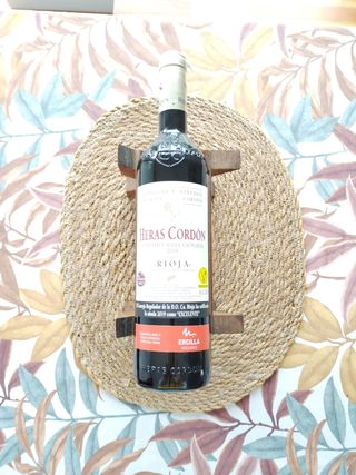 Botellero madera vintage