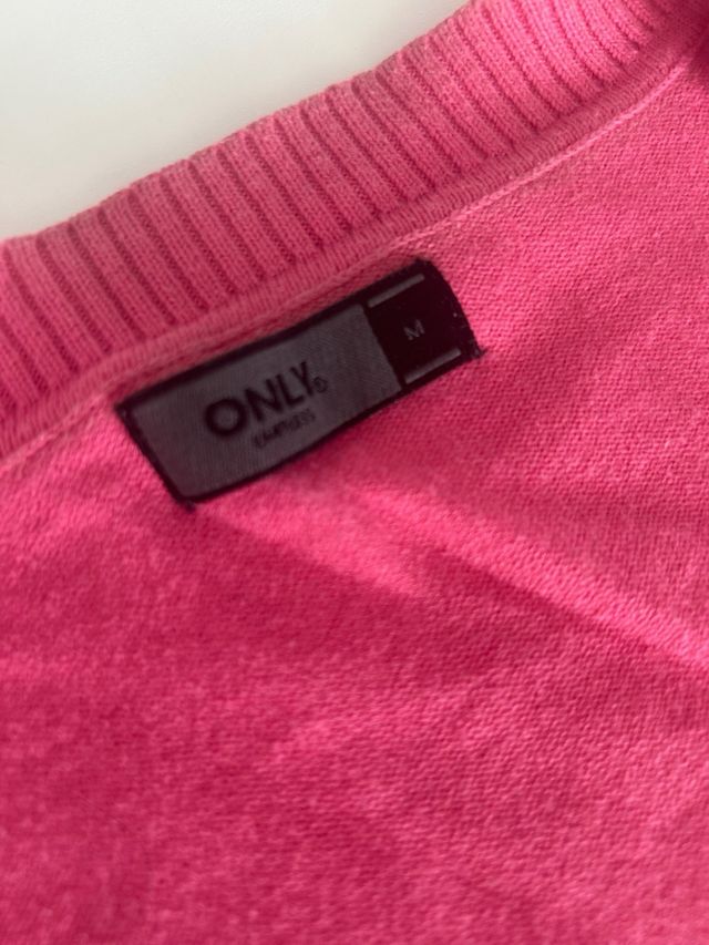 Chaqueta punto ONLY rosa - M