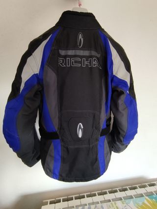 Chaqueta moto Richa azul-negra
