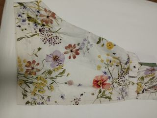 Peto corto blanco - floral