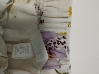 Peto corto blanco - floral