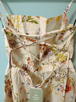 Peto corto blanco - floral