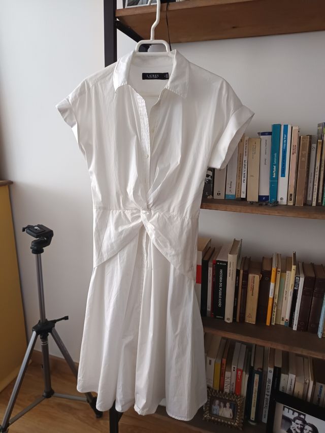 Vestido Lauren Ralph Lauren blanco talla S