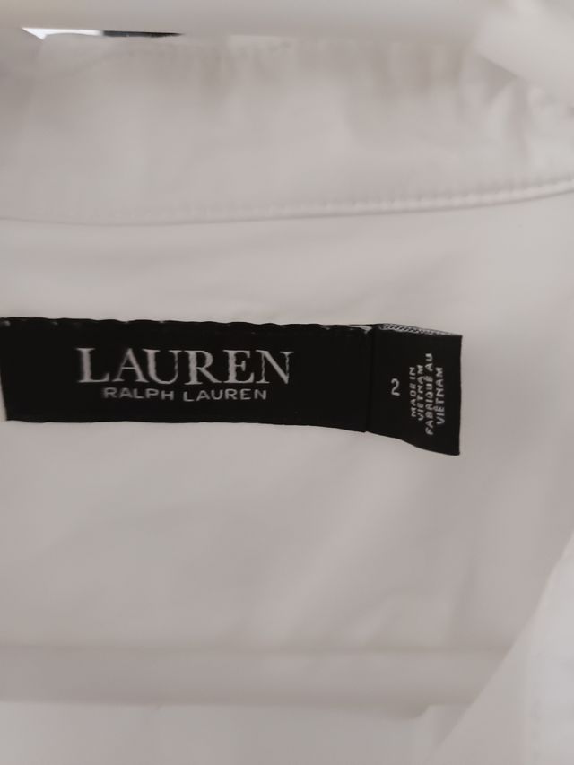 Vestido Lauren Ralph Lauren blanco talla S