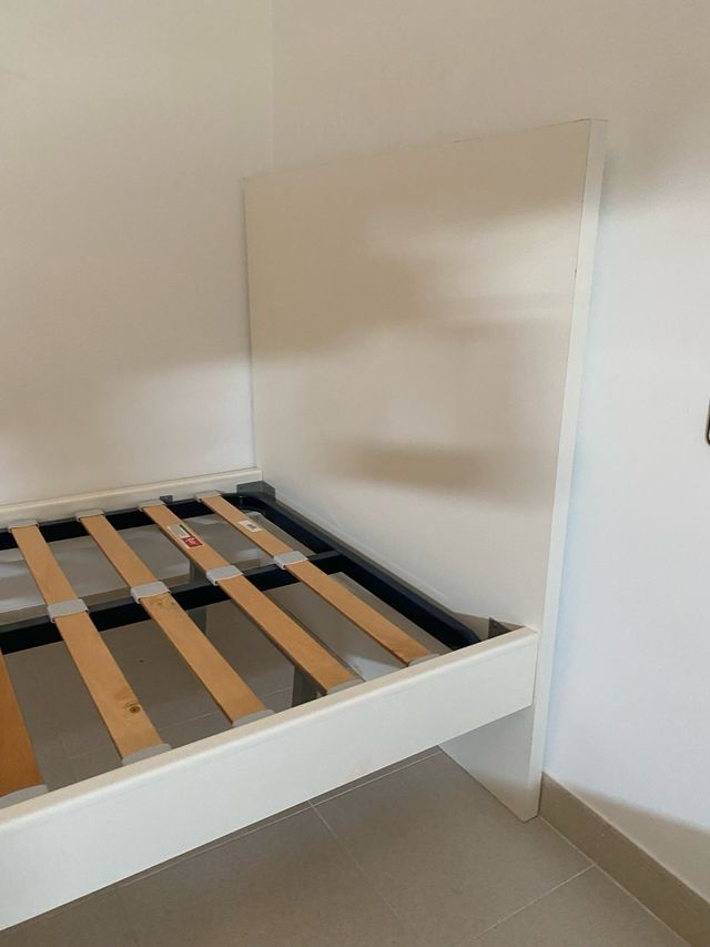 Somier blanco alta comodidad 90x190 cm