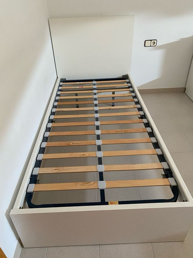 Somier blanco alta comodidad 90x190 cm