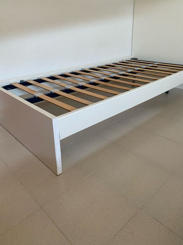 Somier blanco alta comodidad 90x190 cm