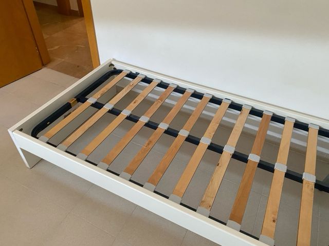 Somier blanco alta comodidad 90x190 cm