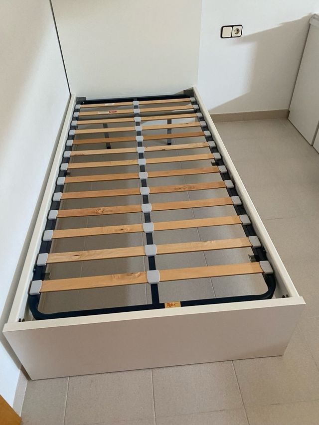 Somier blanco alta comodidad 90x190 cm