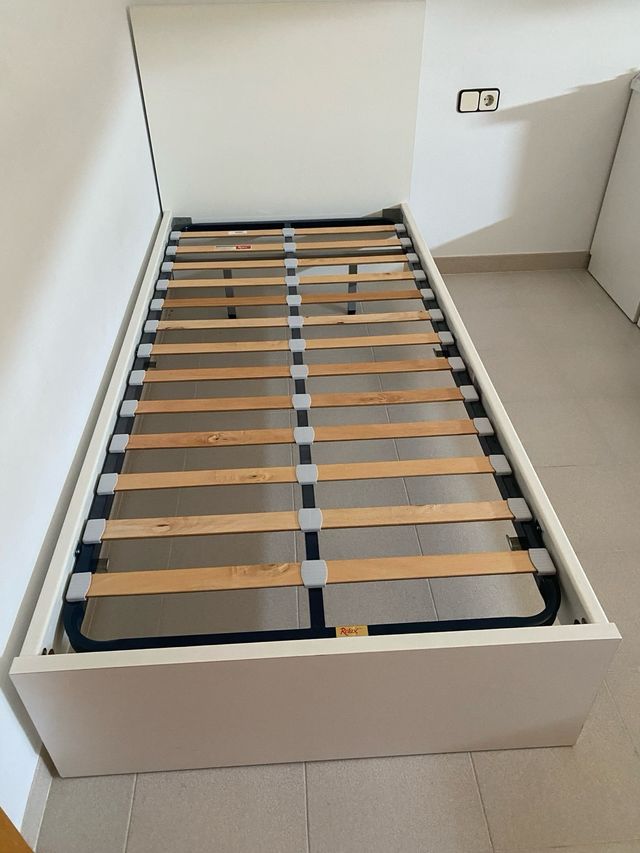 Somier blanco alta comodidad 90x190 cm