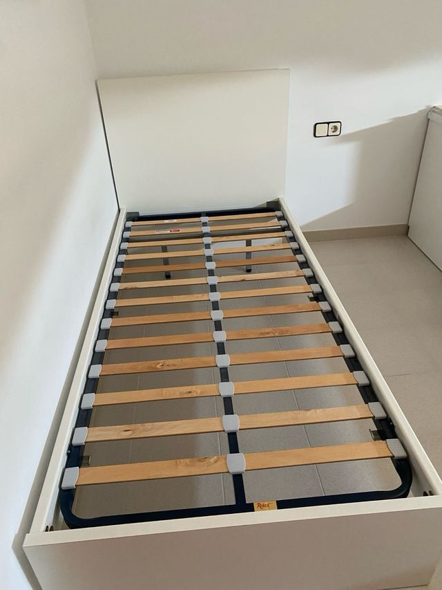 Somier blanco alta comodidad 90x190 cm