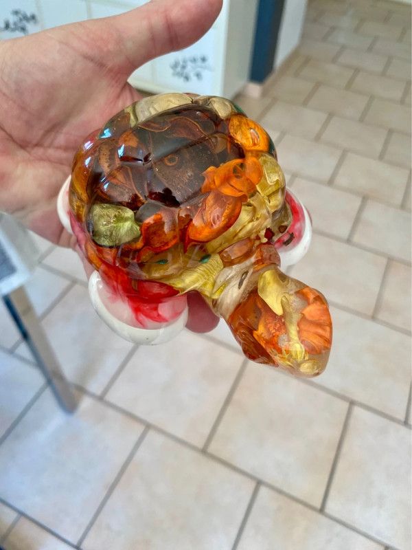figura Tortuga resina epoxi: Decoración