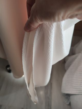 Vestido Zara blanco túnica
