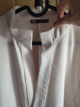Vestido Zara blanco túnica