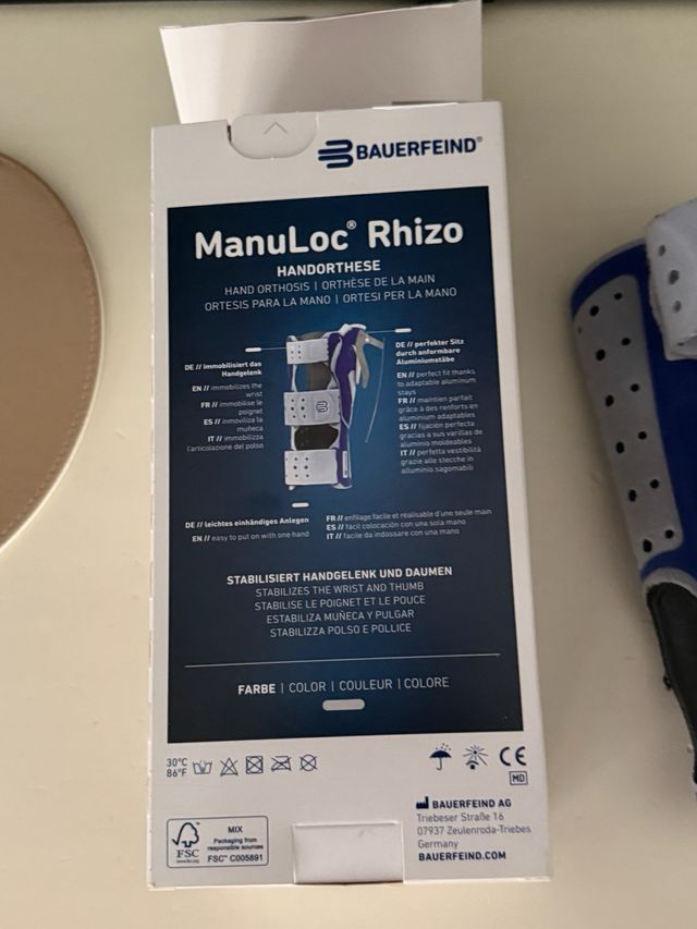 Ortesis estabilizadora- Muñequera