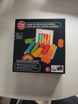 Juego de cálculo de madera Montessori