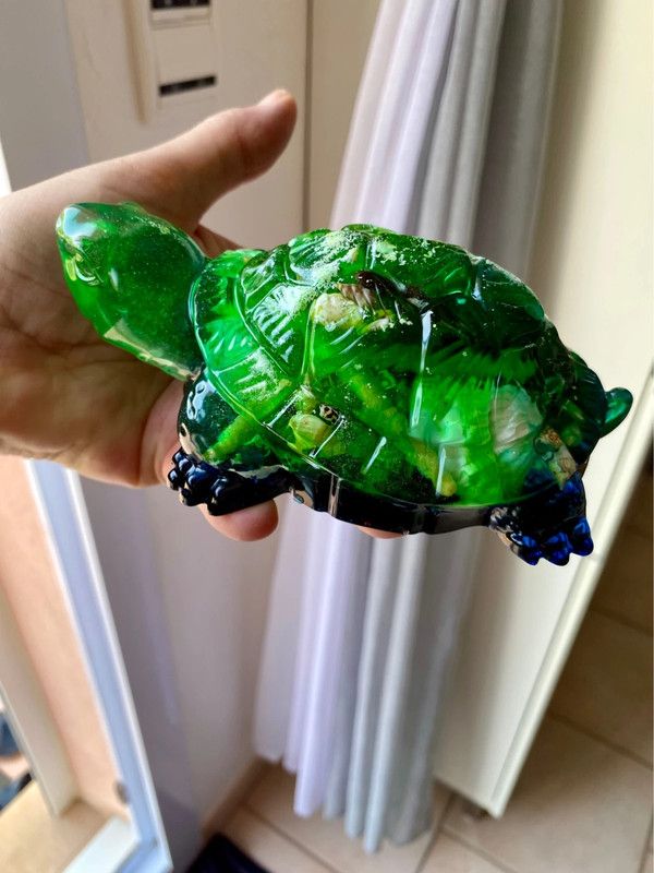figura Tortuga grande de resina