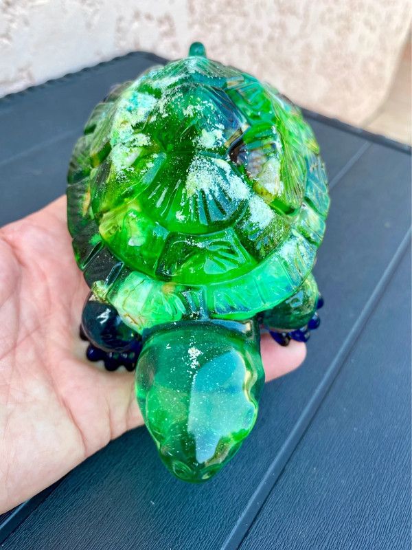 figura Tortuga grande de resina