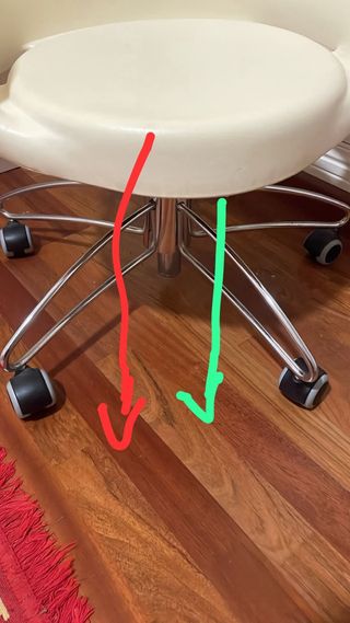 Silla escritorio giratoria blanca