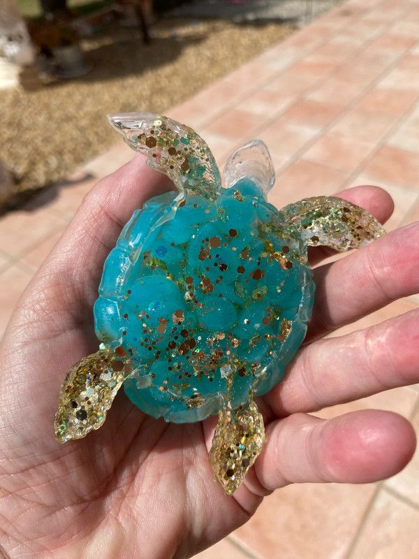 Tortuga marina fosforescente