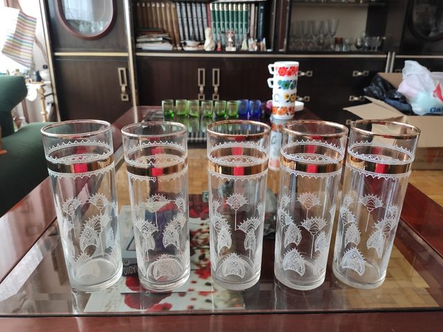 Vasos Vintage Dorados